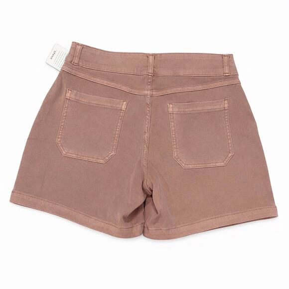Spanx 20358R 6" Mauve Twill Stretch Shorts NWT Size S - Picture 2 of 7